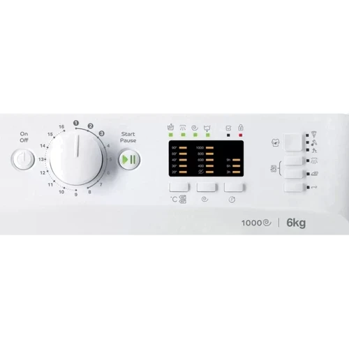 Стиральная машина Indesit OMTWSA 61053 WK EU: Загрузка белья (стирка), кг 6