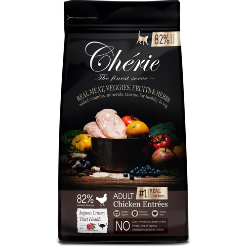 Сухой корм Cherie Dry Food Healthy Urinary Tract Adult Chicken Entrees для кошек с курицей поддержка здоровья мочевыводящих путей 0.4 кг (602221)