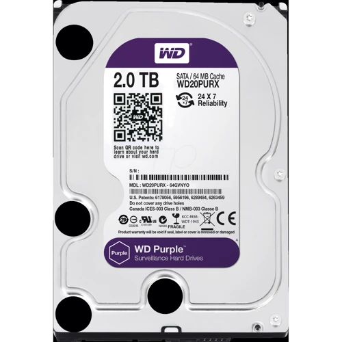 Внутренний жесткий диск Western Digital IntelliPower Purple 2TB (WD20PURX) фото 7