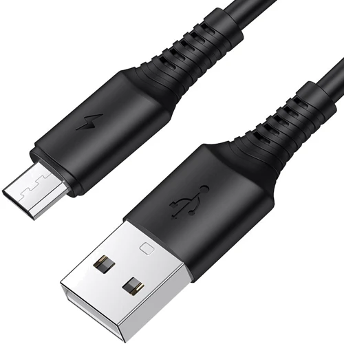 Кабель Borofone USB Cable to Micro USB Coolway 1m Black (BX47)