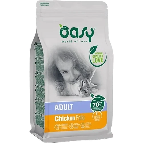Сухой корм для кошек Oasy lifestage adult курица 300 г (8053017347851)