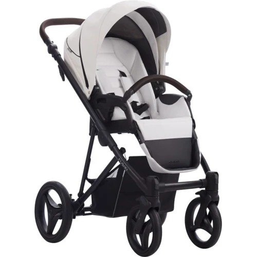 Детская коляска 2 в 1 Bebetto Flavio PRO 01 white, 100% Эко-кожа, (503.12.21.P01): Возможность установки люльки опция