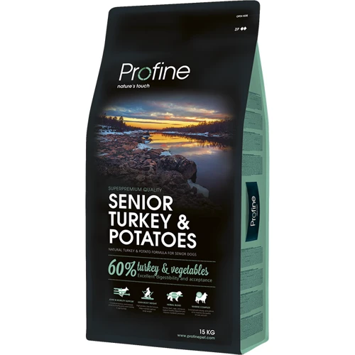 Сухой корм для собак пожилого возратса Profine Senior Turkey с индейкой и картофелем 15 кг (8595602517497)