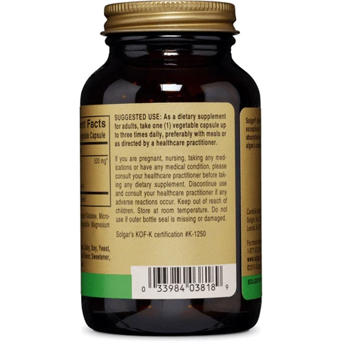 Solgar Chlorella (Broken Cell-Wall) 100 Veggie Caps: Страна производитель США