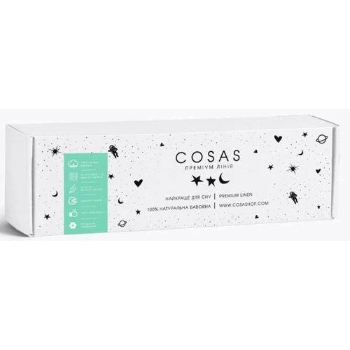 Набор простыней Cosas Terrakot/Zigzag mint 120x60 см (4822052056844)