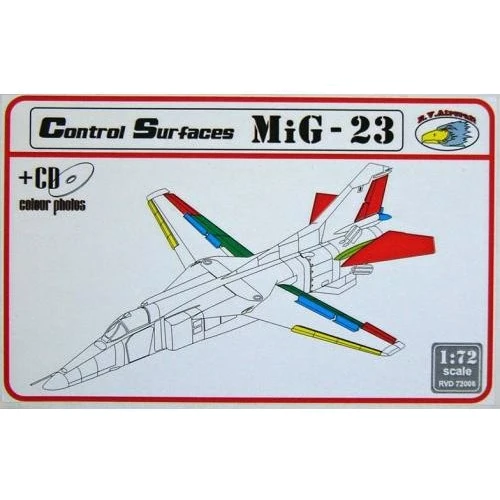 Набір аксесуарів R.V. Aircraft МіГ 23 керуючі поверхні RVM-D72006
