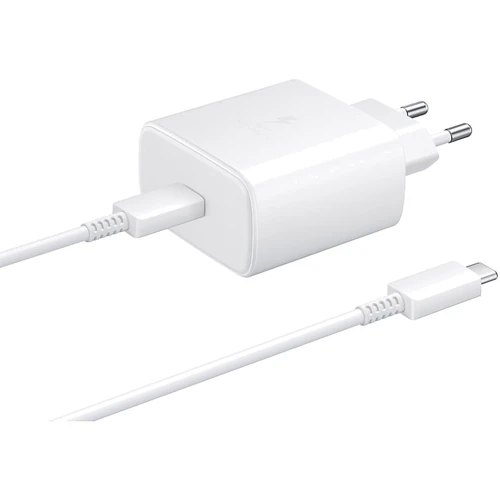 Зарядное устройство Samsung USB-C Wall Charger with Cable USB-C 45W White (EP-TA845XWEGRU)