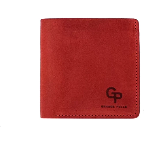 Женское портмоне Grande Pelle Lettera красное (537160)