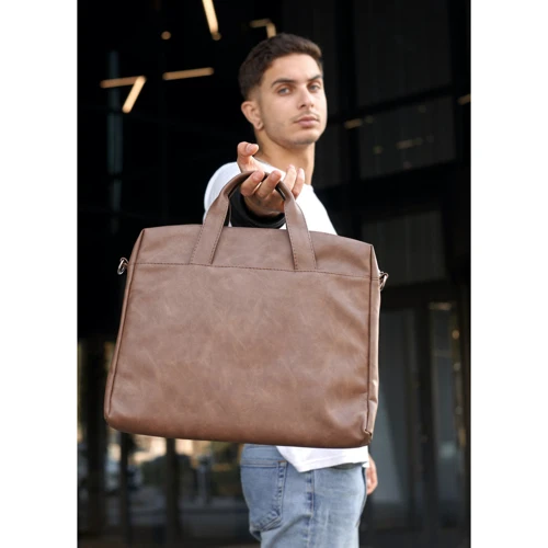 Конференц-сумка Sambag коричневая (51251061): Тип ручки Плечевой ремень, С двумя ручками, Короткая ручка