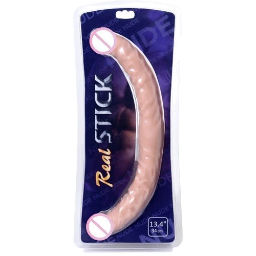 Двусторонний фаллоимитатор Toyfa Realstick Nude