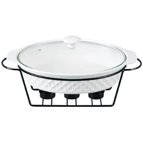 Мармит овальный Maestro 37.5 см 2.3 л ромб (MR11559-74)