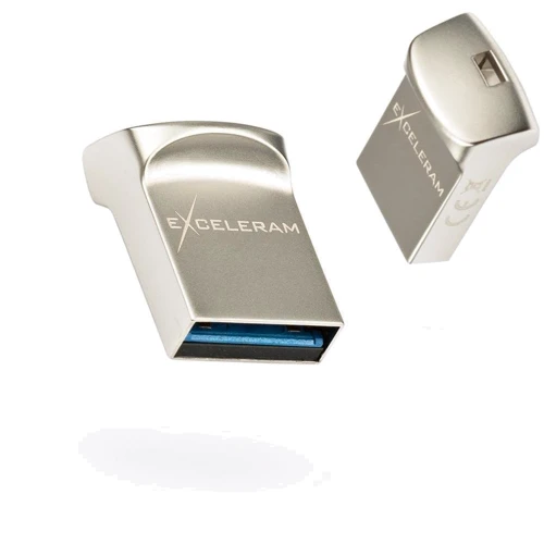 USB-флешка eXceleram 16GB U7M Series USB 3.1 Gen 1 Silver (EXU3U7MS16): Дополнительно с ушком для крепления к брелку