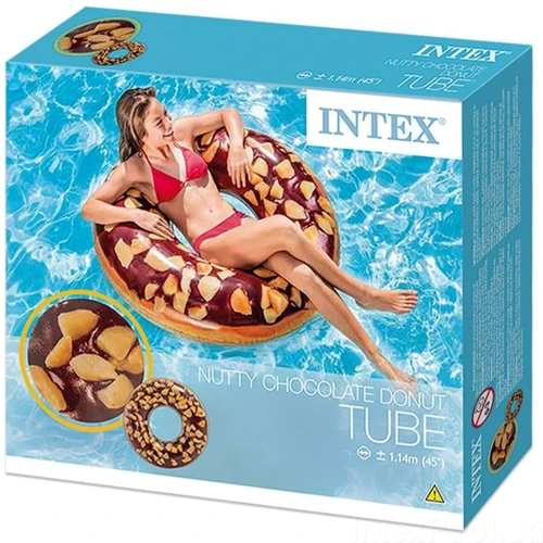 Надувний круг Intex 56262 Шоколадний пончик, 114 см: Тип Надувной круг