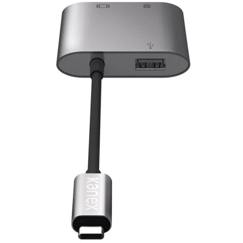 Адаптер Kanex Adapter USB-C to USB 3.0+USB-C+HDMI (K181-1041-SG4I): Додаткові роз'єми HDMI, USB OTG, USB-C