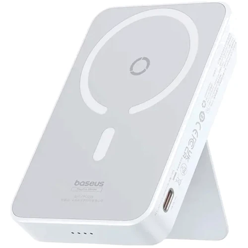 Внешний аккумулятор Baseus Power Bank 5000mAh Magnetic Bracket Wireless Fast-Charging 20W White (P10064101223-00)