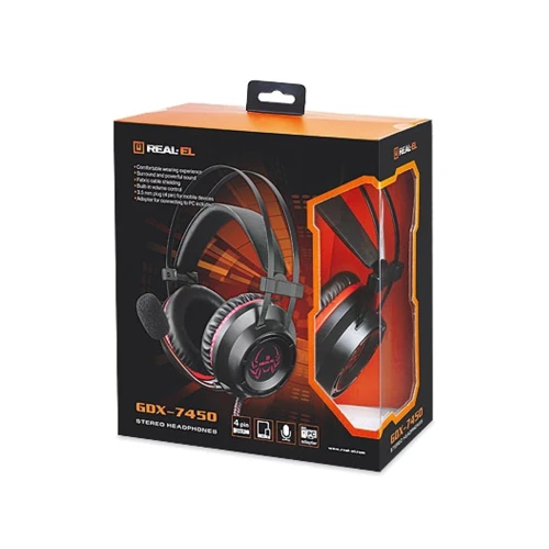Наушники REAL-EL GDX-7450 Black фото 11