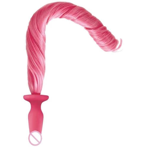 Анальная пробка с хвостиком Unicorn Tails Pastel, 8,4х3,2 см, розовый: Для кого Унисекс