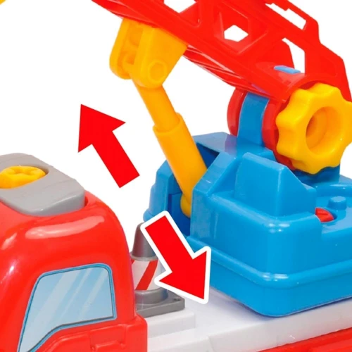 Конструктор Пожарная машина с дорожными знаками, BeBeLino