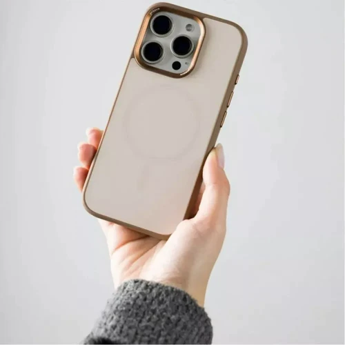 Чехол для iPhone Proove Sapphire Case with Magnetic Ring Natural Titanium for iPhone 16 Pro Max: Цвет серый