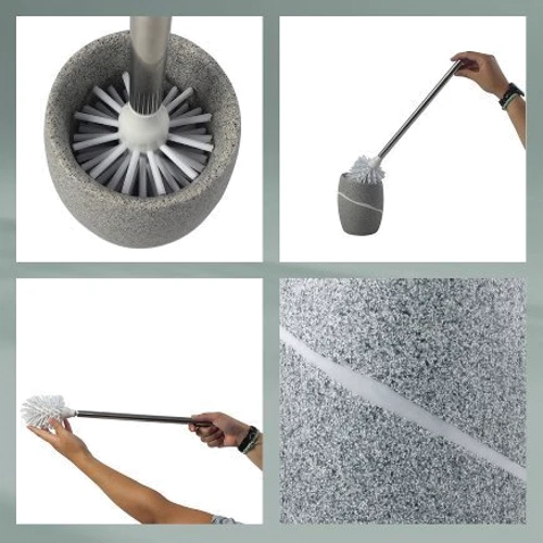 Ершик для унитаза KELA Talus серый 45х11 см (20258)