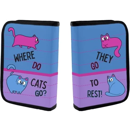 Пенал твердий 1Вересня одинарний із двома клапанами HP-04 Pink and Blue (533456)