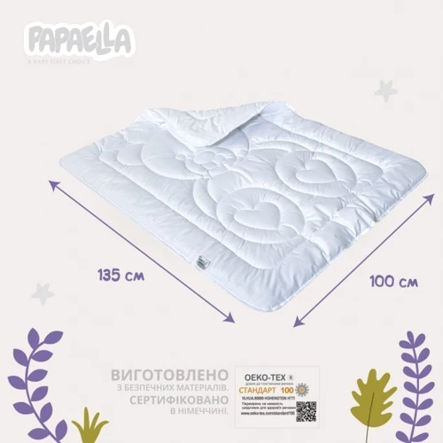 Детское одеяло Papaella Air Dream Мишка антиаллергенное волокно 100х135 см (8-12294) фото 5