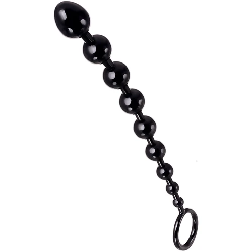 Анальная цепочка Toyfa A-Toys Anal Beads M-Seiz, черная
