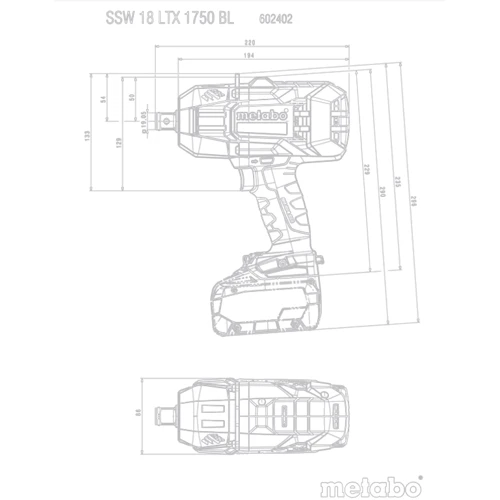 Гайковерт Metabo SSW 18 LTX 1750 BL (602402810): Количество скоростей работы 12