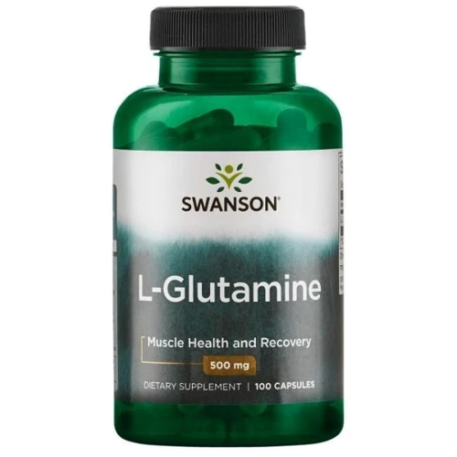 Swanson L-Glutamine 500 mg Л-Глютамин 100 капсул