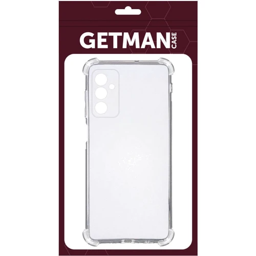 Чехол для телефонов TPU Case GETMAN Ease logo Full Camera Transparent for Samsung M356 Galaxy M35 5G: Цвет прозрачный