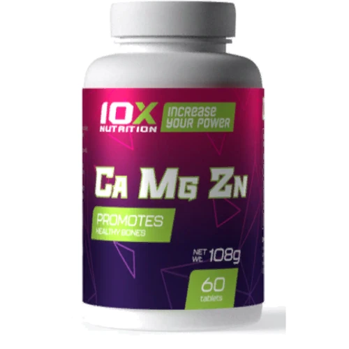 10XNutrition Ca-Mg-Zn Кальцій Магній Цинк 60 таблеток
