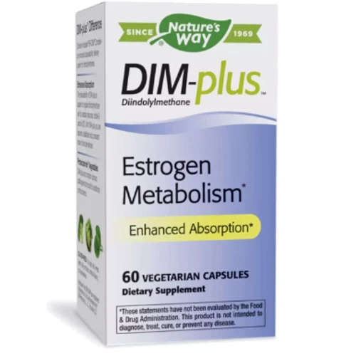 

Nature's Way DIM-plus Estrogen Metabolism Метаболизм эстрогенов 60 вегетарианских капсул