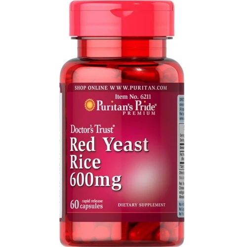

Puritan's Pride Red Yeast Rice 600 mg-60 Capsules