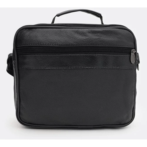 Мужская сумка через плечо Borsa Leather черная (K16687-3-black): Тип Сумки