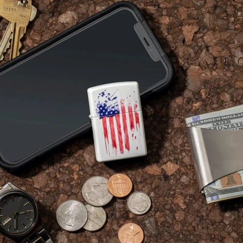 Запальничка ZIPPO 214 US Flag Design (49783) фото 3