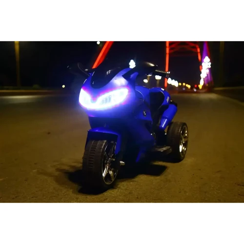 Трёхколёсный мотоцикл Kidsauto Moto S c пультом и EVA колесами синий: Максимальная скорость, км/ч 5