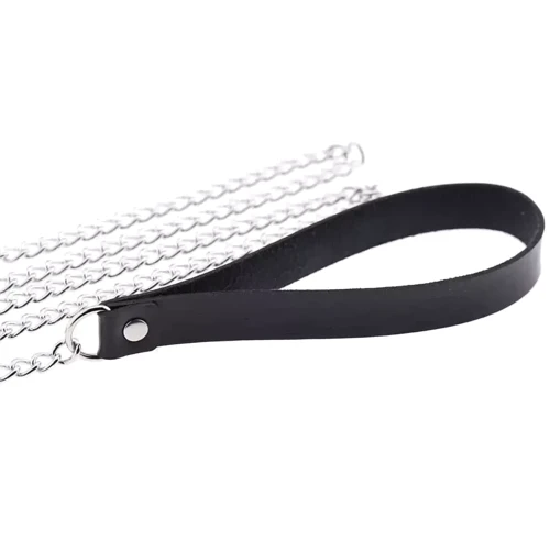 Повідець PU Leather Leash Black, SKN-AS24 BLACK