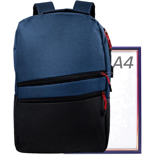 Чоловік рюкзак Valiria Fashion синій (3DETAM-5582-6): Застібка Блискавка