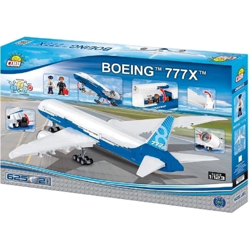 Конструктор COBI Боинг 777Х, 625 деталей COBI-26602: Серия Техника