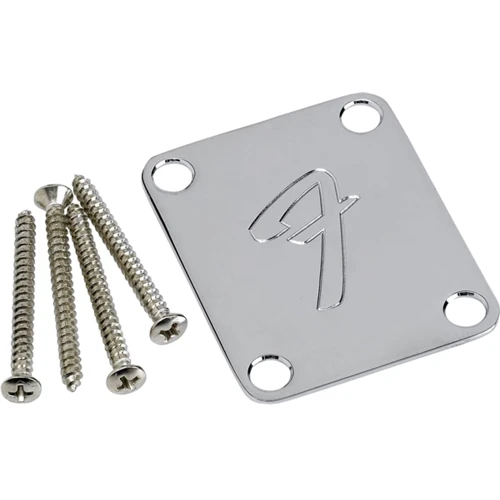 Пластина для кріплення грифа Fender 4-Bolt Neck Plate Vintage-Style Chrome
