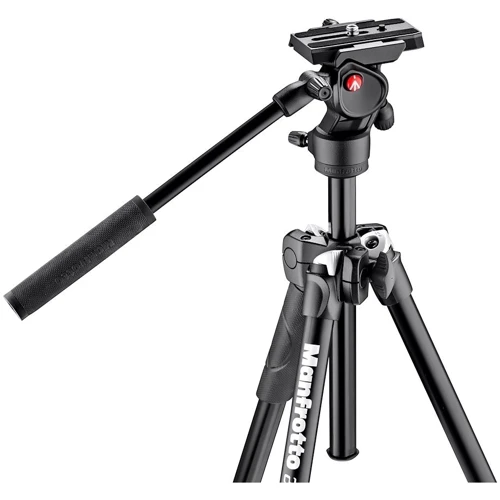 Manfrotto 290 Light Aluminum Tripod with Video Fluid Head: Высота в сложенном состоянии 59.5 см