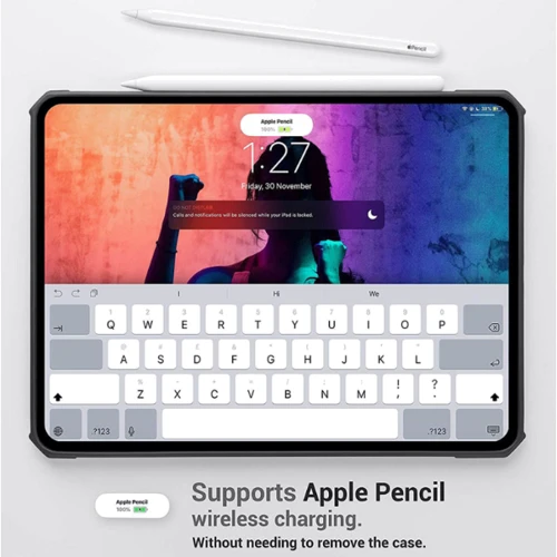 Аксесуар для iPad Xundd TPU+PC Black for iPad 10.9 (2022 / 2024) / iPad 11 2025: Особливості трансформується на підставку, відділення для стілусу, Надійний захист від подряпин і забруднень