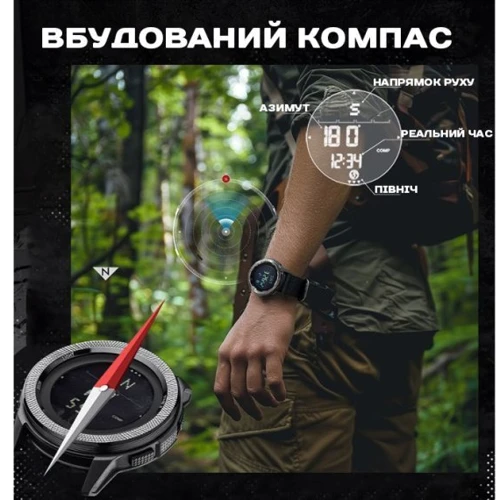 Наручные часы North Edge Nexus с компасом (1712): Механизм Кварцевый