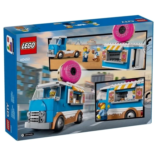 Конструктор LEGO City Грузовик с пончиками 196 деталей (60452) фото 8