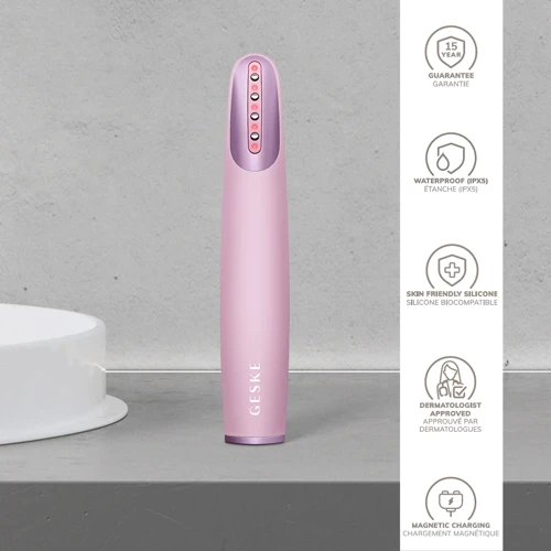 Устройство для укрепления и тонизации кожи лица GESKE Skin Firming Wand 7в1 pink фото 4