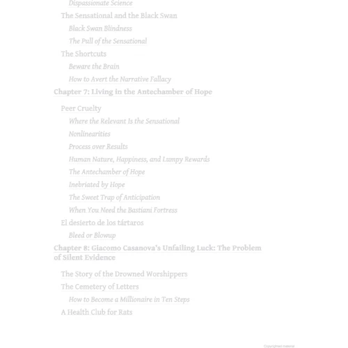 Nassim Nicholas Taleb: The Black Swan. The Impact of the Highly Improbable: ISBN 9780141034591