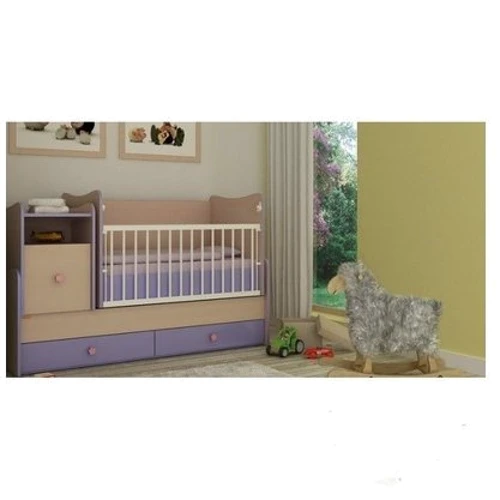 Кроватка-трансформер Bertoni Trend Plus (white/violet)