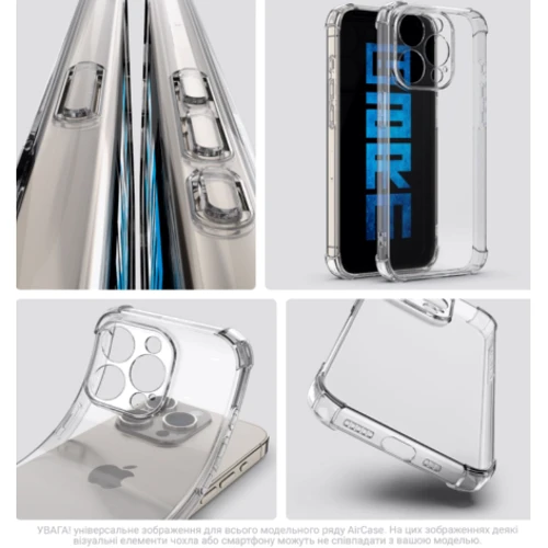 Чохол для телефона ArmorStandart Air Force Camera cover Transparent for Xiaomi Redmi Note 14 Pro 5G / Poco X7 (ARM79705): Матеріал TPU (термополиуретан)