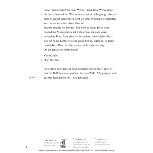 Leichte Literatur A2: Werther mit Audios: Обложка Мягкая