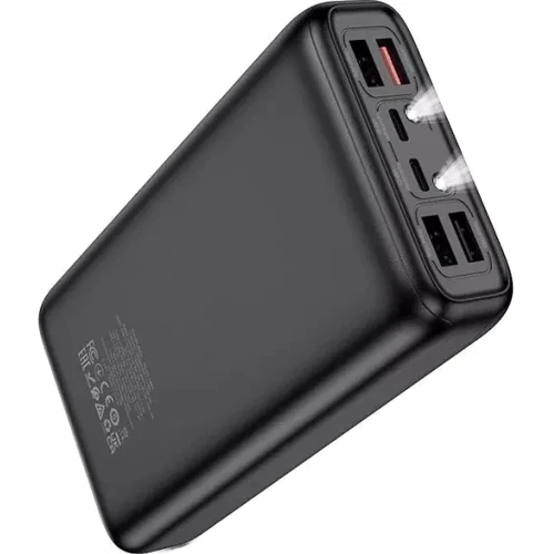 Зовнішній акумулятор Hoco Power Bank 30000mAh DB81 Apollo PD 65W Black: Вбудований кабель нет